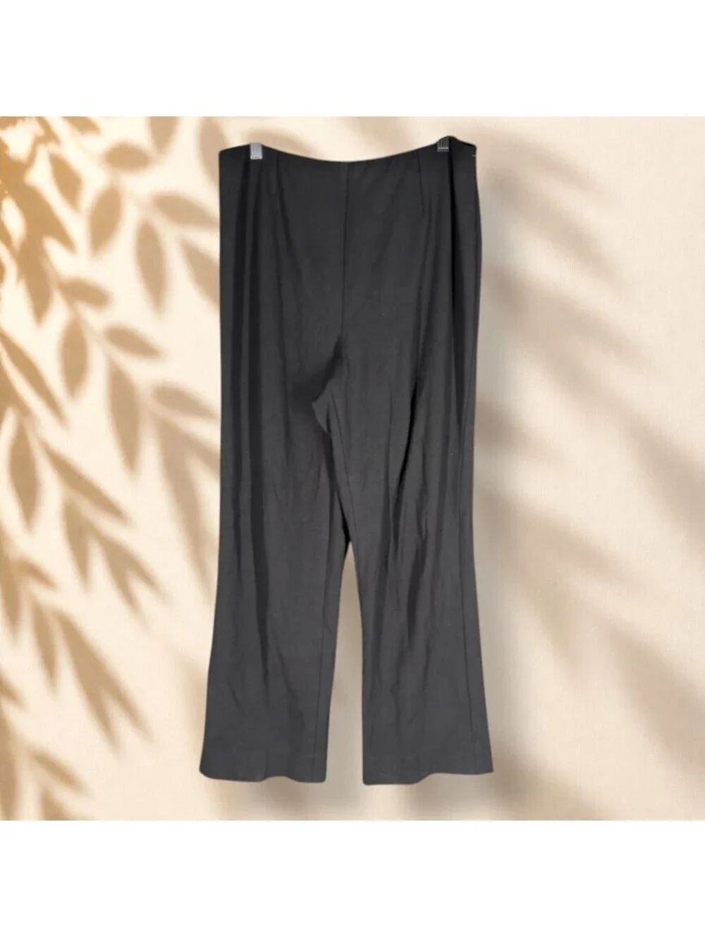 Coldwater Creek Dress Pants Women 14 Black High Rise Flat Front Classic Fit